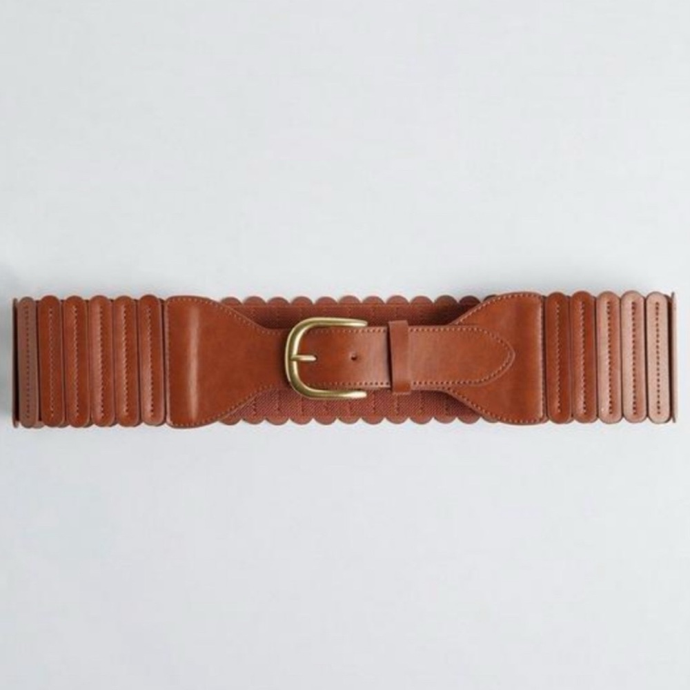 🆕 All Over Stretch Burnished Buckle Waist Belt 1 1X 14 16 NWT Torrid New Cognac